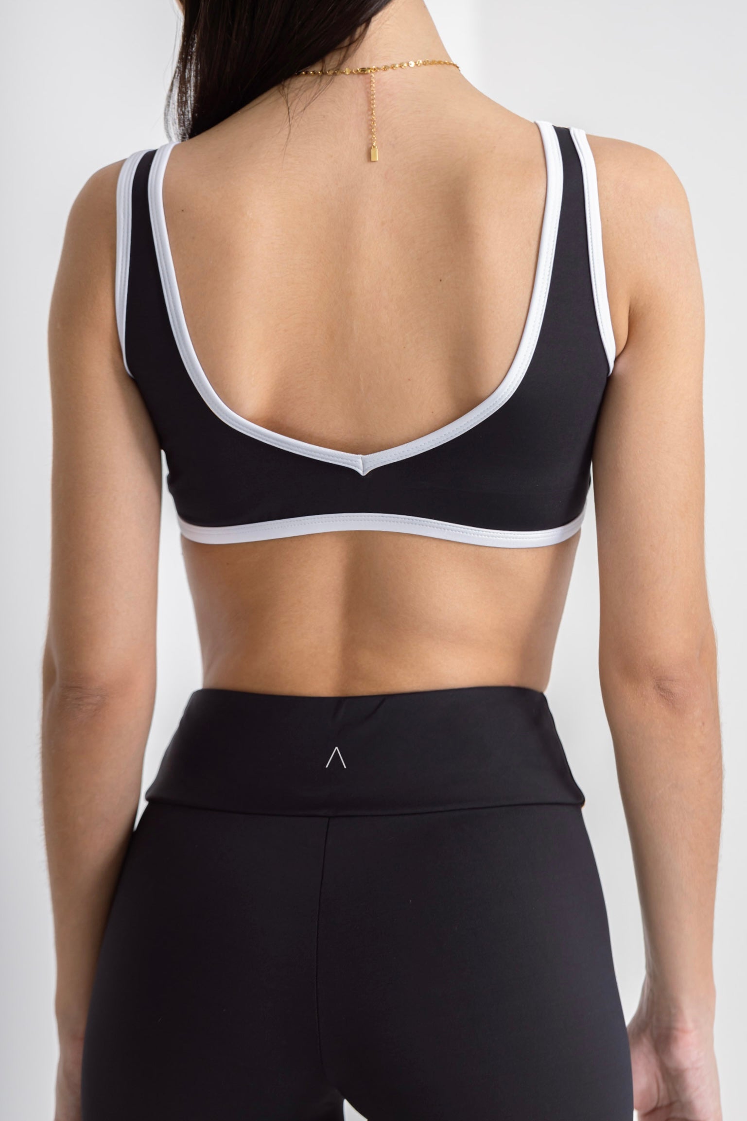 V-Neck Top, Contrast