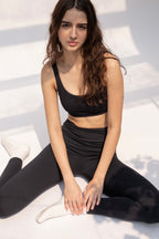 Classic Ribbed Top, Black