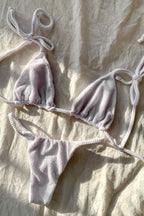 Textured String Bottom, White