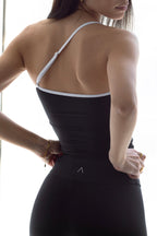 One Shoulder Tank Top, Contrast