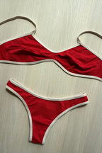 Textured Brazilian Bottom, Red