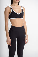 V-Neck Top, Contrast
