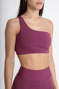 One Shoulder Top, Bordeaux