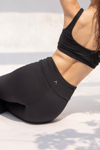 Ribbed Leggings, Black