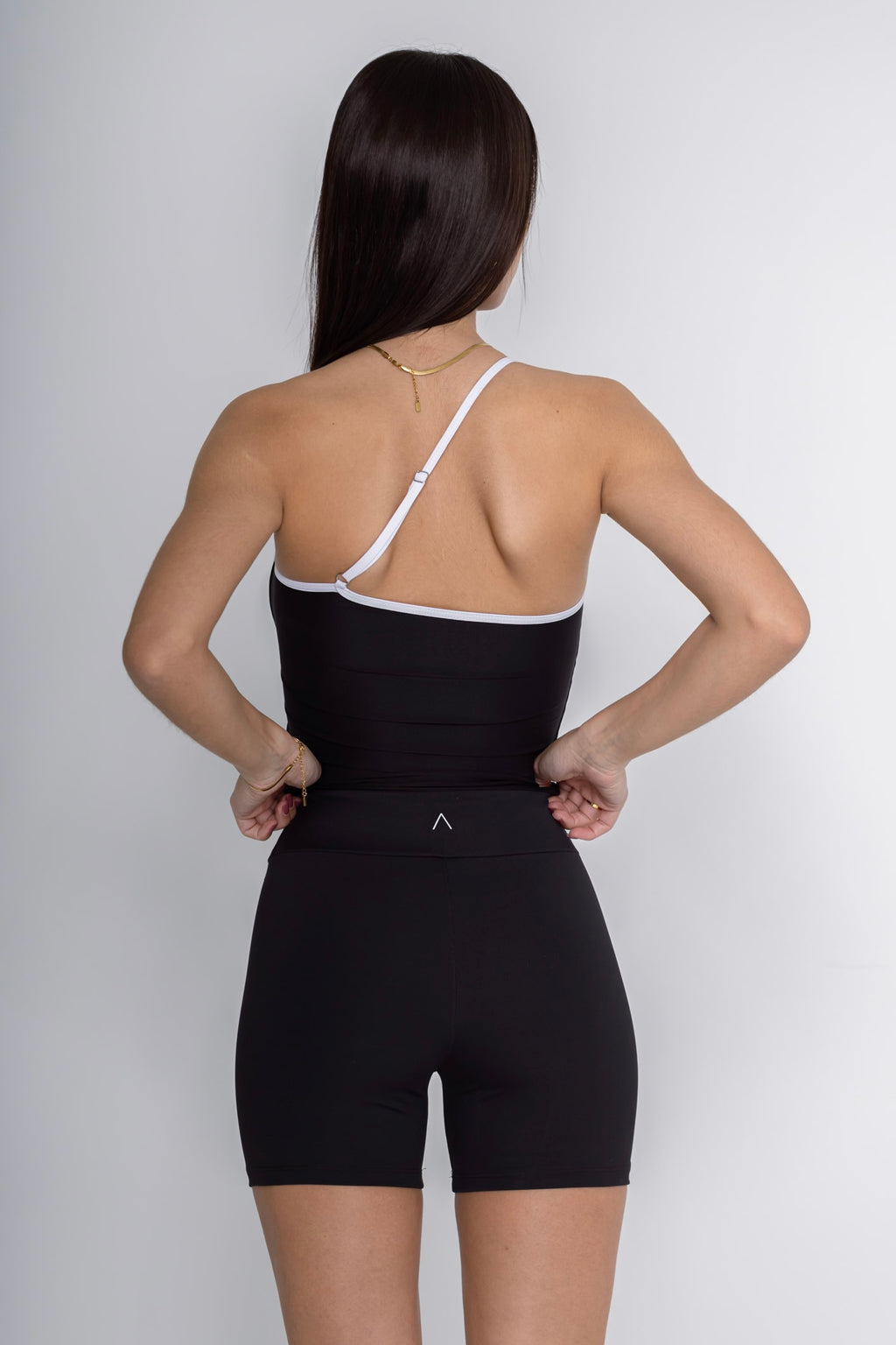 One Shoulder Tank Top, Contrast