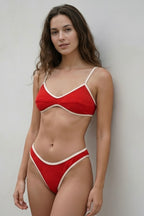 Textured Brazilian Bottom, Red