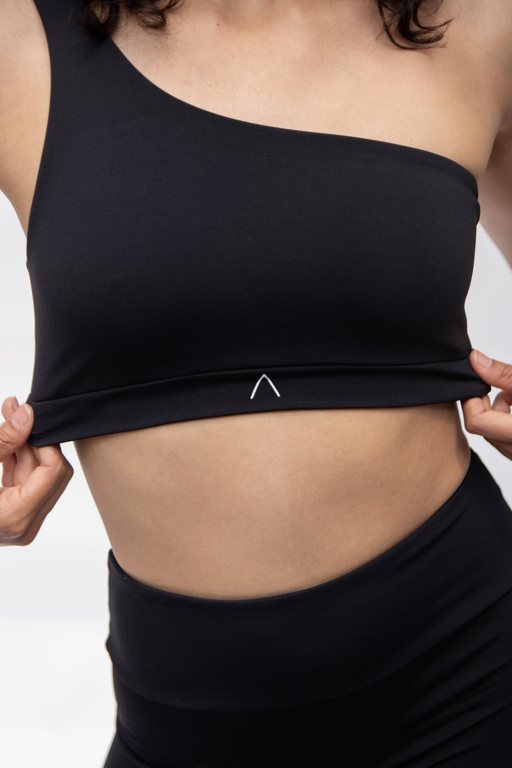 One Shoulder Top, Black