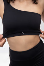 One Shoulder Top, Black