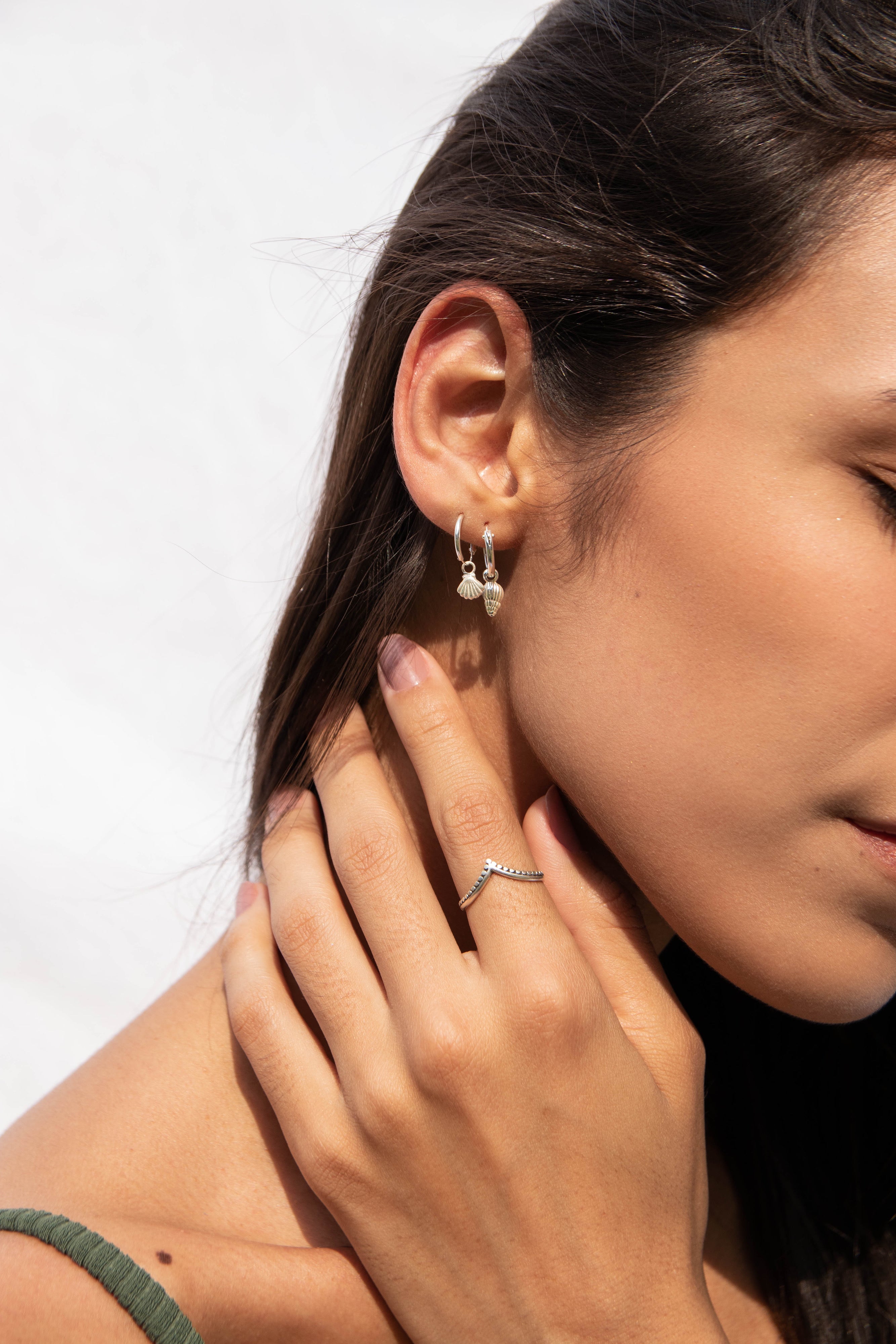 Shell Hoop Earrings II