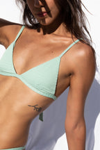 Textured Triangle Top, Ocean